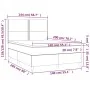 Cama box spring con colchón terciopelo negro 140x200 cm de , Camas y somieres - Ref: Foro24-3142967, Precio: 452,92 €, Descue...