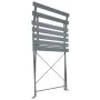 Garten Bistrotisch und Stühle 3 Stück grauer Stahl von vidaXL, Gartensets - Ref: Foro24-44355, Preis: 136,44 €, Rabatt: %