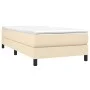 Box spring bed with cream fabric mattress 80x200 cm by , Beds and slatted bases - Ref: Foro24-3144034, Price: 276,68 €, Disco...