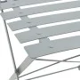 Garten Bistrotisch und Stühle 3 Stück grauer Stahl von vidaXL, Gartensets - Ref: Foro24-44355, Preis: 136,44 €, Rabatt: %