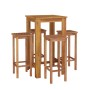 Hoher Gartentisch und Hocker, 5 Stück, massives Akazienholz von , Gartensets - Ref: Foro24-3154387, Preis: 308,49 €, Rabatt: %