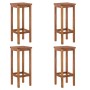 Hoher Gartentisch und Hocker, 5 Stück, massives Akazienholz von , Gartensets - Ref: Foro24-3154387, Preis: 308,49 €, Rabatt: %
