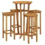 High garden table and stools 5 pcs solid acacia wood by , Garden sets - Ref: Foro24-3154385, Price: 238,12 €, Discount: %