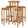 Hoher Gartentisch und Hocker, 5 Stück, massives Akazienholz von , Gartensets - Ref: Foro24-3154385, Preis: 276,09 €, Rabatt: %