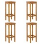 Hoher Gartentisch und Hocker, 5 Stück, massives Akazienholz von , Gartensets - Ref: Foro24-3154385, Preis: 276,09 €, Rabatt: %