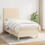 Box spring bed with cream fabric mattress 80x200 cm by , Beds and slatted bases - Ref: Foro24-3142294, Price: 337,40 €, Disco...