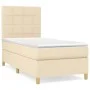 Box spring bed with cream fabric mattress 80x200 cm by , Beds and slatted bases - Ref: Foro24-3142294, Price: 337,40 €, Disco...
