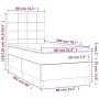 Box spring bed with cream fabric mattress 80x200 cm by , Beds and slatted bases - Ref: Foro24-3142294, Price: 337,40 €, Disco...