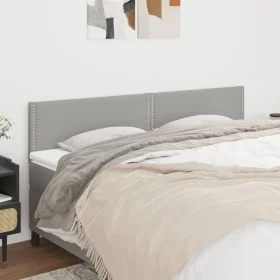 Headboards 2 units of light gray fabric 80x5x78/88 cm by , Headboards and footboards - Ref: Foro24-345944, Price: 39,01 €, Di...