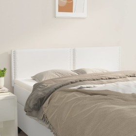 Zwei Kopfteile aus weißem Kunstleder, 72x5x78/88 cm. von , Kopf- und Fußteile - Ref: Foro24-345933, Preis: 58,83 €, Rabatt: %
