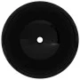 Lavabo redondo de cerámica negro 40x15 cm de vidaXL, Lavabos - Ref: Foro24-142735, Precio: 59,79 €, Descuento: %