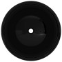 Lavabo redondo de cerámica negro 40x15 cm de vidaXL, Lavabos - Ref: Foro24-142735, Precio: 68,01 €, Descuento: %