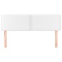 Cabeceros 2 unidades cuero sintético blanco 72x5x78/88 cm