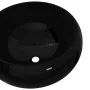 Lavabo redondo de cerámica negro 40x15 cm de vidaXL, Lavabos - Ref: Foro24-142735, Precio: 59,79 €, Descuento: %