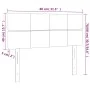 Cream fabric headboard 80x5x78/88 cm by , Headboards and footboards - Ref: Foro24-346009, Price: 42,70 €, Discount: %
