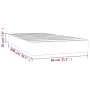 Pocket spring mattress cream fabric 80x200x20 cm by , Mattresses - Ref: Foro24-347679, Price: 138,32 €, Discount: %