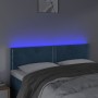Cabecero con LED de terciopelo marrón oscuro 144x5x78/88 cm de , Cabeceros y pies de cama - Ref: Foro24-3121524, Precio: 56,4...