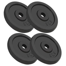 Gusseisen Gewichtsscheiben 4 Stück 4x5 kg von vidaXL, freies Gewicht - Ref: Foro24-91392, Preis: 92,04 €, Rabatt: %