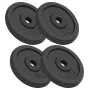 Cast iron weight plates 4 units 4x5 kg by vidaXL, free weight - Ref: Foro24-91392, Price: 90,11 €, Discount: %