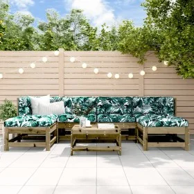 Garden furniture set 7 pieces impregnated pine wood by , Garden sets - Ref: Foro24-3186367, Price: 384,86 €, Discount: %