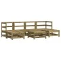 Juego de muebles de jardín 7 pzas madera de pino impregnada de , Conjuntos de jardín - Ref: Foro24-3186367, Precio: 385,16 €,...