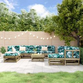 Gartenmöbel-Set 11-teilig aus imprägniertem Kiefernholz von , Gartensets - Ref: Foro24-3186416, Preis: 558,79 €, Rabatt: %