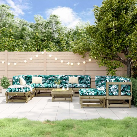 Gartenmöbel-Set 11-teilig aus imprägniertem Kiefernholz von , Gartensets - Ref: Foro24-3186416, Preis: 558,79 €, Rabatt: %