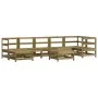 Garden furniture set 8 pieces impregnated pine wood by , Garden sets - Ref: Foro24-3186276, Price: 460,10 €, Discount: %