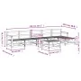 Garden furniture set 7 pieces impregnated pine wood by , Garden sets - Ref: Foro24-3186423, Price: 363,50 €, Discount: %