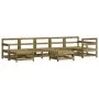 Garden furniture set 8 pieces impregnated pine wood by , Garden sets - Ref: Foro24-3186297, Price: 423,98 €, Discount: %