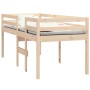 Solid pine wood high bed 90x190 cm by , Beds and slatted bases - Ref: Foro24-821614, Price: 133,86 €, Discount: %