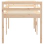 Solid pine wood high bed 90x190 cm by , Beds and slatted bases - Ref: Foro24-821614, Price: 133,86 €, Discount: %