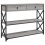 Mesa consola madera de ingeniería gris Sonoma 100x28x75 cm de , Mesas auxiliares - Ref: Foro24-834193, Precio: 103,38 €, Desc...