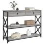 Mesa consola madera de ingeniería gris Sonoma 100x28x75 cm de , Mesas auxiliares - Ref: Foro24-834193, Precio: 103,38 €, Desc...