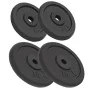 Discos de pesas de hierro fundido 4 uds 2x10 kg+2x5 kg de vidaXL, Peso libre - Ref: Foro24-91395, Precio: 133,05 €, Descuento: %