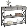 Mesa consola madera de ingeniería gris Sonoma 100x28x75 cm de , Mesas auxiliares - Ref: Foro24-834193, Precio: 103,38 €, Desc...