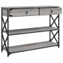 Mesa consola madera de ingeniería gris Sonoma 100x28x75 cm de , Mesas auxiliares - Ref: Foro24-834193, Precio: 103,38 €, Desc...