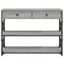 Mesa consola madera de ingeniería gris Sonoma 100x28x75 cm de , Mesas auxiliares - Ref: Foro24-834193, Precio: 103,38 €, Desc...