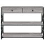 Mesa consola madera de ingeniería gris Sonoma 100x28x75 cm by , Side tables - Ref: Foro24-834193, Price: 105,35 €, Discount: %