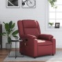 Sillón de masaje reclinable cuero sintético rojo tinto by , Armchairs - Ref: Foro24-373533, Price: 223,12 €, Discount: %