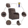 Sillón de masaje reclinable cuero sintético marrón by , Armchairs - Ref: Foro24-373531, Price: 240,96 €, Discount: %