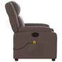 Sillón de masaje reclinable cuero sintético marrón by , Armchairs - Ref: Foro24-373531, Price: 240,96 €, Discount: %