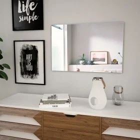 Rectangular glass wall mirror 60x40 cm by vidaXL, Mirrors - Ref: Foro24-245699, Price: 34,24 €, Discount: %