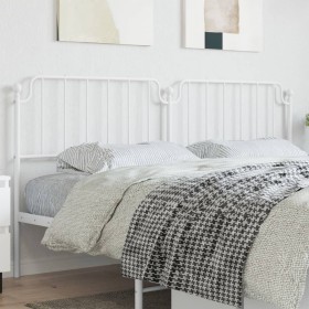 Cabecero de metal blanco 193 cm de , Cabeceros y pies de cama - Ref: Foro24-373973, Precio: 31,15 €, Descuento: %