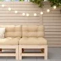Sofá central de jardín madera maciza de pino by , Modular outdoor sofas - Ref: Foro24-825611, Price: 62,76 €, Discount: %