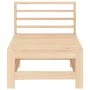 Sofá central de jardín madera maciza de pino by , Modular outdoor sofas - Ref: Foro24-825611, Price: 62,76 €, Discount: %