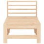 Sofá central de jardín madera maciza de pino by , Modular outdoor sofas - Ref: Foro24-825611, Price: 63,82 €, Discount: %