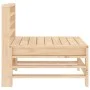 Sofá central de jardín madera maciza de pino by , Modular outdoor sofas - Ref: Foro24-825611, Price: 62,76 €, Discount: %