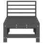 Mittleres Gartensofa aus massivem grauem Kiefernholz. von , Modulare Sofas für den Außenbereich - Ref: Foro24-825613, Preis: ...