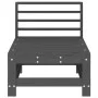 Mittleres Gartensofa aus massivem grauem Kiefernholz. von , Modulare Sofas für den Außenbereich - Ref: Foro24-825613, Preis: ...